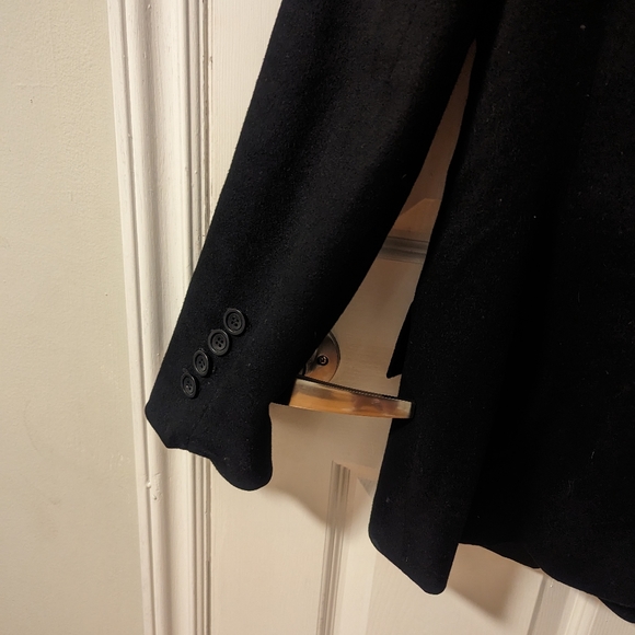 Women's Jaeger Wool & Cashmere Black Blazer (Size 10) - Picture 6 of 13